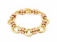 Bracelet Dolce Vita - Bracelet vintage en or jaune et rose 18 carats, maillons ovales 58 Facettes 33867