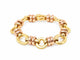 Bracelet Dolce Vita - Bracelet vintage en or jaune et rose 18 carats, maillons ovales 58 Facettes 33867