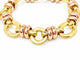 Bracelet Dolce Vita - Bracelet vintage en or jaune et rose 18 carats, maillons ovales 58 Facettes 33867