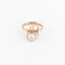 Bague 51 Bague - Or rose, décor géométrique et perle de culture 58 Facettes 38372