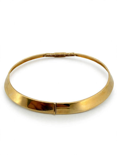 Collier Collier rigide en or 18k avec diamants 58 Facettes 605/26 E