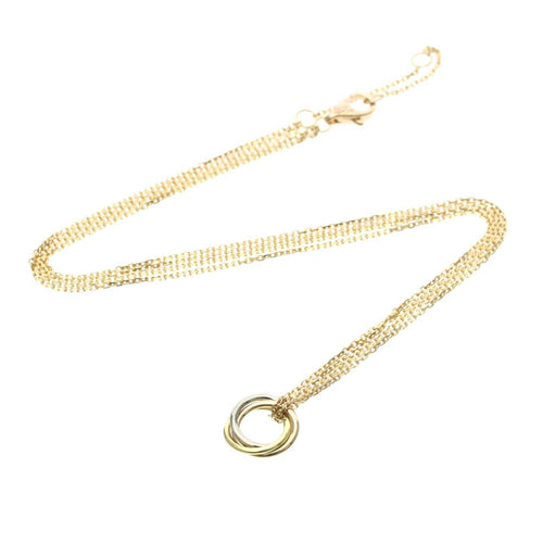 Collier Cartier - Collier ras-du-cou Trinity en or tricolore 18k 58 Facettes hh3uwhp45l
