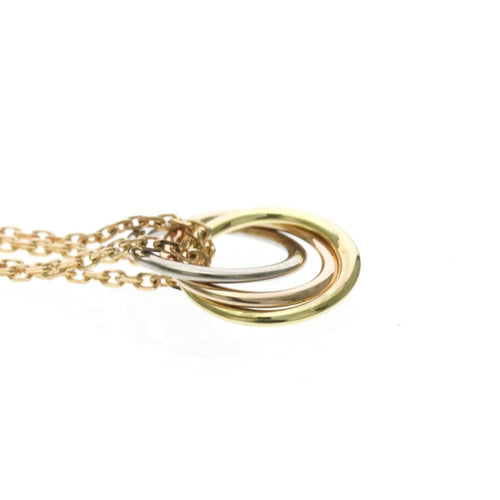 Collier Cartier - Collier ras-du-cou Trinity en or tricolore 18k 58 Facettes hh3uwhp45l