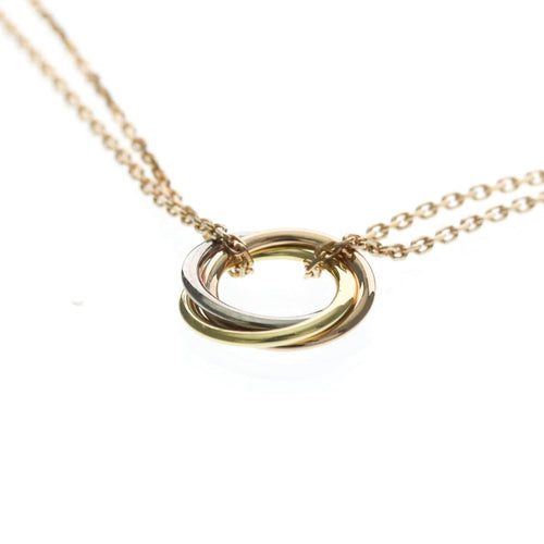 Collier Cartier - Collier ras-du-cou Trinity en or tricolore 18k 58 Facettes hh3uwhp45l