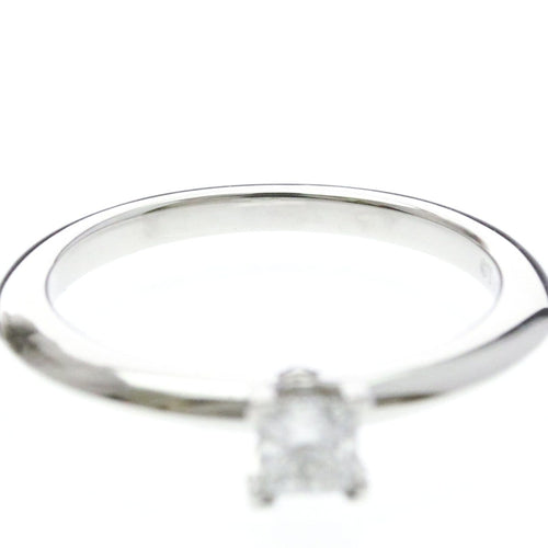 Bague Tiffany & Co. - Bague solitaire Lucida en platine avec diamant carré E/VVS2 58 Facettes zggp8x5z8j