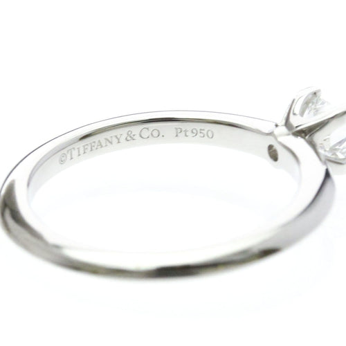 Bague Tiffany & Co. - Bague solitaire Lucida en platine avec diamant carré E/VVS2 58 Facettes zggp8x5z8j