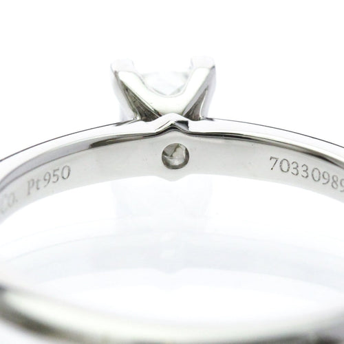 Bague Tiffany & Co. - Bague solitaire Lucida en platine avec diamant carré E/VVS2 58 Facettes zggp8x5z8j