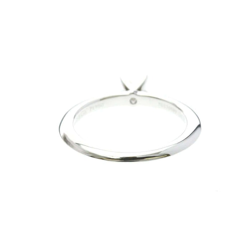 Bague Tiffany & Co. - Bague solitaire Lucida en platine avec diamant carré E/VVS2 58 Facettes zggp8x5z8j