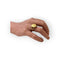 Bague 53 Chevalière « Plus qu’hier, moins que demain » en or jaune 750 58 Facettes 330100966