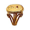 Bague 53 Chevalière « Plus qu’hier, moins que demain » en or jaune 750 58 Facettes 330100966