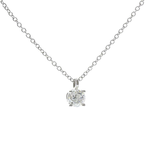 Pendentif Tiffany & Co. - Pendentif solitaire en platine avec diamant taille émeraude 58 Facettes vwqno1et7h
