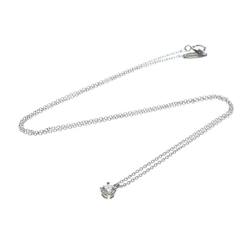 Pendentif Tiffany & Co. - Pendentif solitaire en platine avec diamant taille émeraude 58 Facettes vwqno1et7h