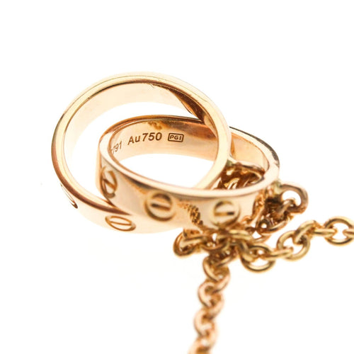 Collier Cartier - Collier Baby Love en or rose 18k 58 Facettes t3d1d4ozib
