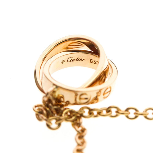 Collier Cartier - Collier Baby Love en or rose 18k 58 Facettes t3d1d4ozib