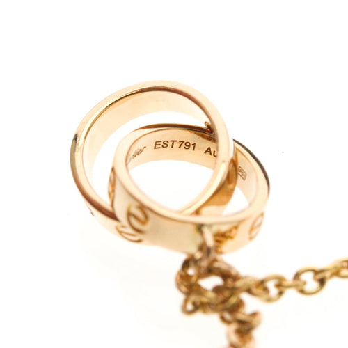 Collier Cartier - Collier Baby Love en or rose 18k 58 Facettes t3d1d4ozib