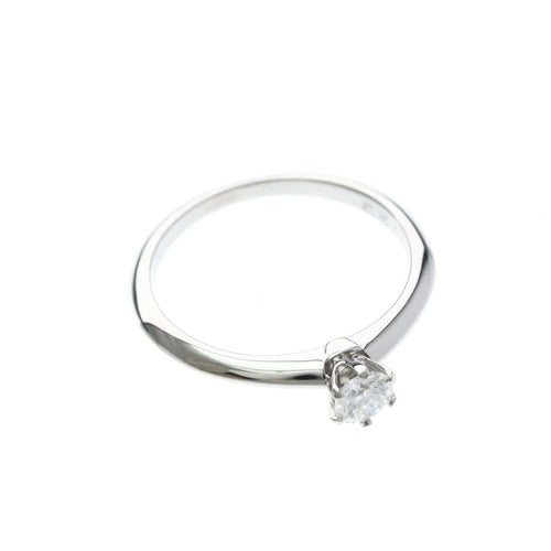 Bague Tiffany & Co. - Bague solitaire Tiffany Setting en platine avec diamant taille brillant G/VVS2 58 Facettes a1p96qrmuf
