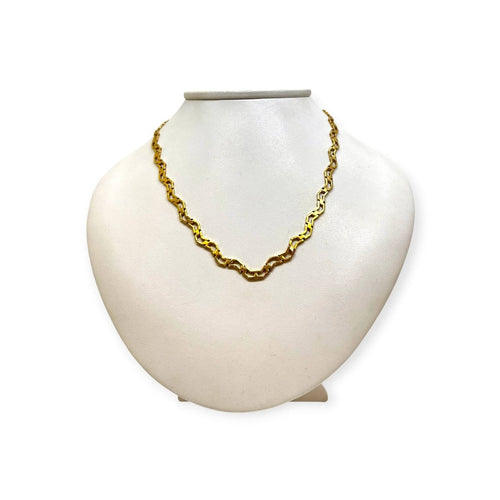 Collier Collier en maille géométrique en or jaune 750 58 Facettes 330102559