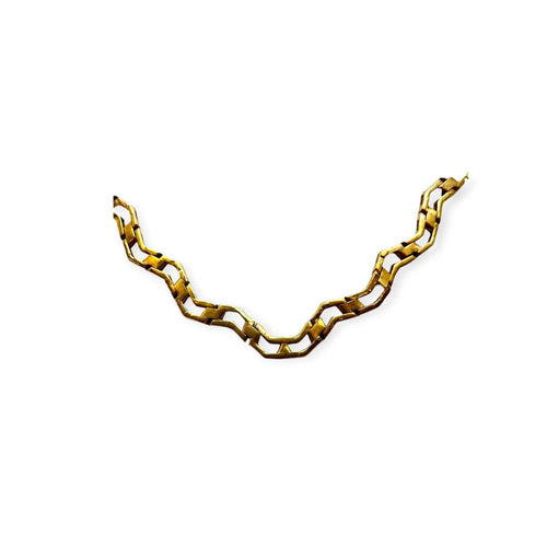 Collier Collier en maille géométrique en or jaune 750 58 Facettes 330102559