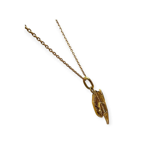 Pendentif Pendentif Afrique - Sénégal en filigrane, or jaune 750 58 Facettes 330102786