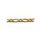 Collier Chaîne Figaro en or jaune 750 - 46 cm 58 Facettes 330102756