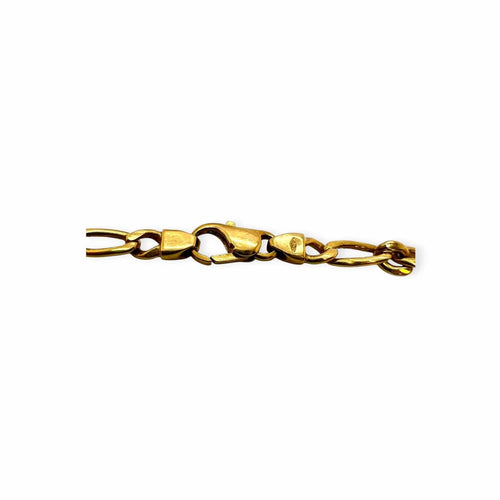 Collier Chaîne Figaro en or jaune 750 - 46 cm 58 Facettes 330102756