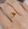 Bague 58 Bague ancienne en or rose 18 carats avec citrine 58 Facettes 767