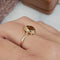 Bague 58 Bague ancienne en or rose 18 carats avec citrine 58 Facettes 767