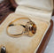 Bague 58 Bague ancienne en or rose 18 carats avec citrine 58 Facettes 767