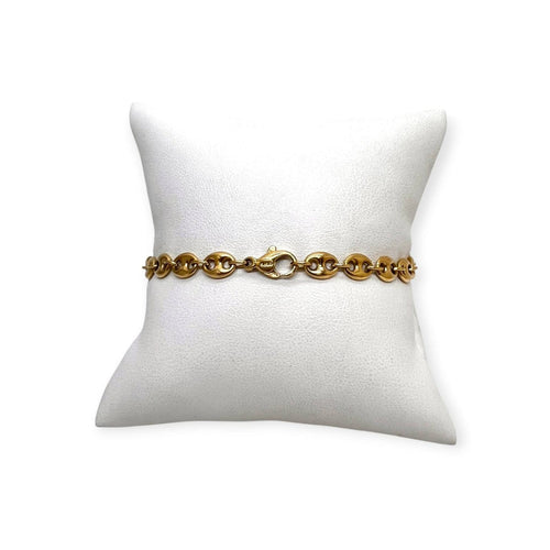 Bracelet Bracelet en or jaune 750 - Maille grain de café 58 Facettes 330102736
