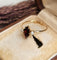 Bague 51.5 Bague trilogie en or rose 18 carats, grenat et perles de culture 58 Facettes 772