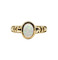 Bague 55 Bague jonc en or jaune 14 carats avec opale de synthèse 58 Facettes 689