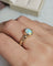 Bague 55 Bague jonc en or jaune 14 carats avec opale de synthèse 58 Facettes 689