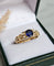 Bague 55.5 Bague en or jaune 18 carats, saphir Verneuil synthétique et diamants 58 Facettes 623