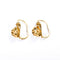 Boucles d'oreilles Boucles d’oreilles dormeuses anciennes en or jaune 750/1000 et diamants taille rose 58 Facettes LMB-406