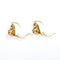 Boucles d'oreilles Boucles d’oreilles dormeuses anciennes en or jaune 750/1000 et diamants taille rose 58 Facettes LMB-406