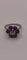 Bague 54 Bague en platine 950 avec diamant central et marguerite de six rubis 58 Facettes Valuor Modèle-015