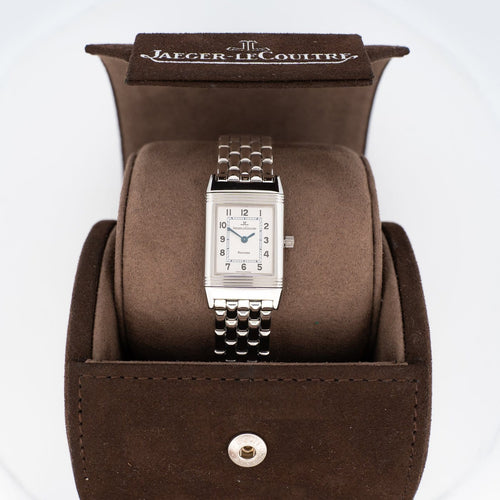 Montre Jaeger-LeCoultre Reverso - Montre à cadran ivoire et chiffres romains, SM 58 Facettes 599