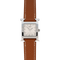Montre Hermès - Montre Heure H, cadran argenté à chiffres arabes, SM 58 Facettes 603