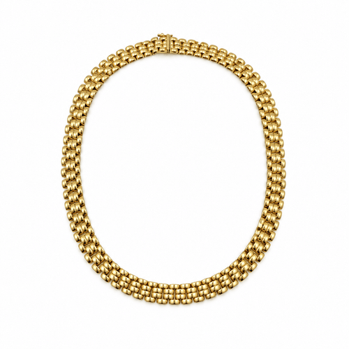 Collier Collier - Maille panthère en or jaune 18 carats 58 Facettes 1.0001730/2