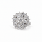 Bague 54 Bague marguerite en or blanc 18 carats, diamants 2,10 ct 58 Facettes 1.0001606/2