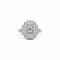 Bague 56 Art déco - Bague en platine et diamants 58 Facettes 1.0001649/2
