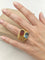 Bague 55 Bulgari - Bague Doppio en or jaune 750, topaze bleue et tourmaline 58 Facettes CV-140