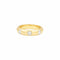 Bague 51 Bague jonc en or jaune 750 avec trois diamants 58 Facettes 36079