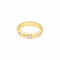 Bague 51 Bague jonc en or jaune 750 avec trois diamants 58 Facettes 36079