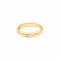 Bague 51 Bague jonc en or jaune 750/000 avec trois diamants taille brillant 58 Facettes 36080