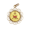 Pendentif Augis - Pendentif médaille d’amour en or 18k, diamant et rubis 58 Facettes A08038