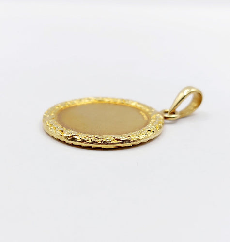 Pendentif Augis - Pendentif médaille d’amour 27 mm en or 18k, diamant et rubis 58 Facettes A08039