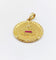 Pendentif Augis - Pendentif médaille d’amour 27 mm en or 18k, diamant et rubis 58 Facettes A08039