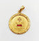 Pendentif Augis - Pendentif médaille d’amour 27 mm en or 18k, diamant et rubis 58 Facettes A08039