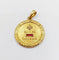 Pendentif Augis - Pendentif médaille d’amour 27 mm en or 18k, diamant et rubis 58 Facettes A08039
